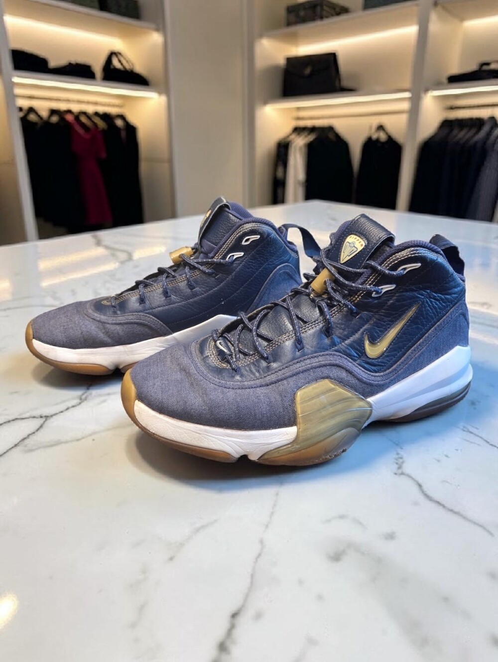 Nike Air Pippen 6 Denim Blue Basketball Sneakers Men's Shoes Size 11  705065-400 - Picture 2 of 14